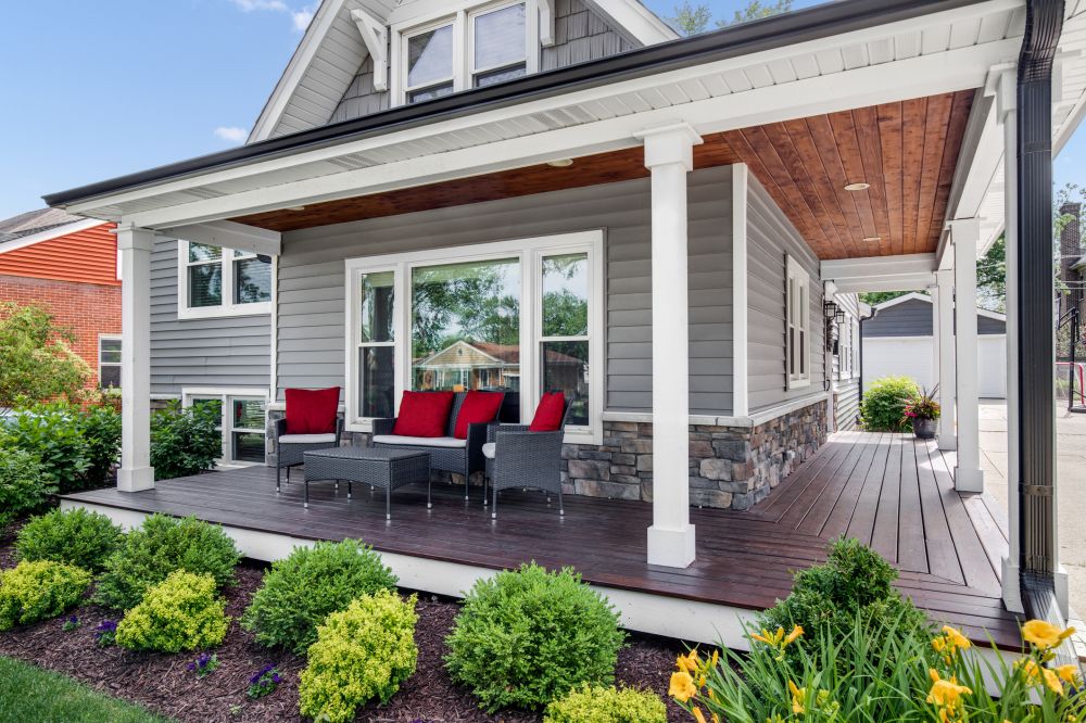Porch Pillar Repair in Stamford