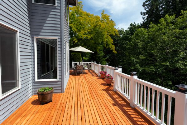 Cedar Deck Construction in Stamford