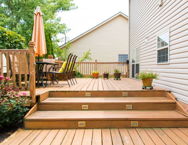 Wooden Patio Installation in Stamford