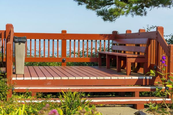 Redwood Deck Construction in Stamford