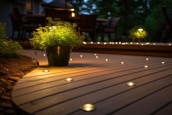 Ground Level Deck Construction in Stamford