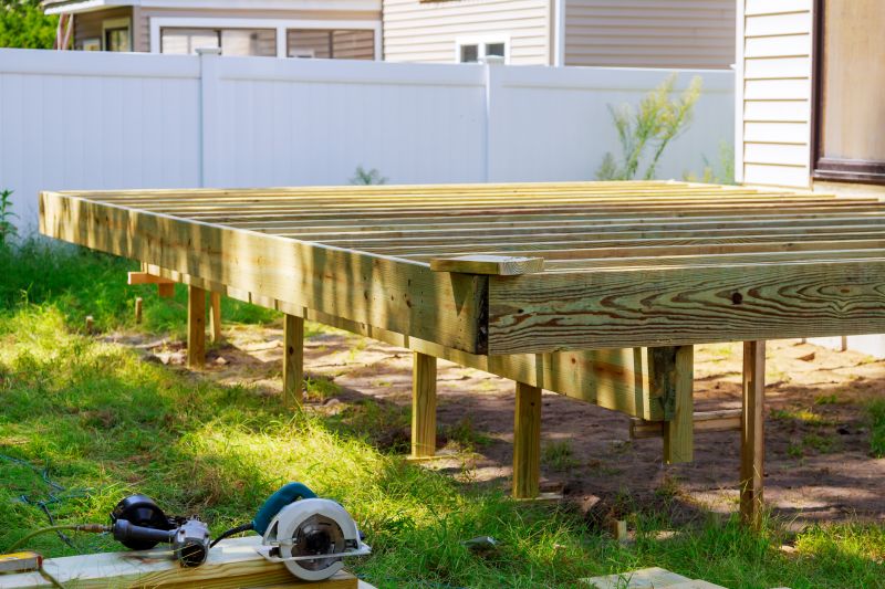 Ground Level Deck Construction